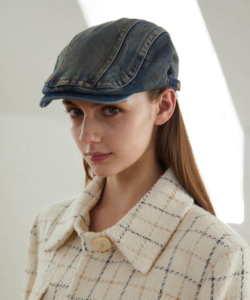 Tatiana Mark Denim Hunting Cap Ht8159 2 Colors