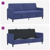 Storage Sofa In Police Blue 192 X 78 X 87 Cm Polyester