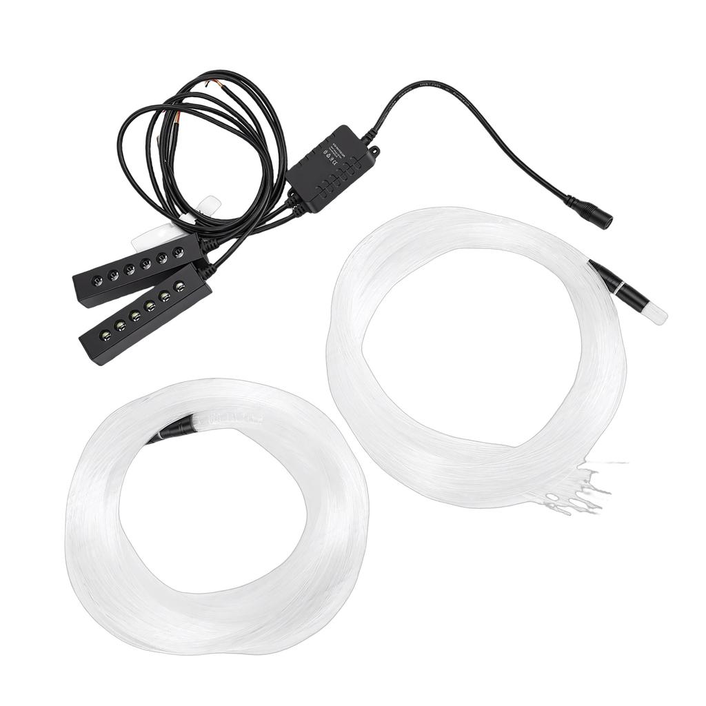 Car Starlight Headliner Kit APP Remote Control Music Sync RGBW Fiber Optic Lights with Meteor Twinkle Effects for