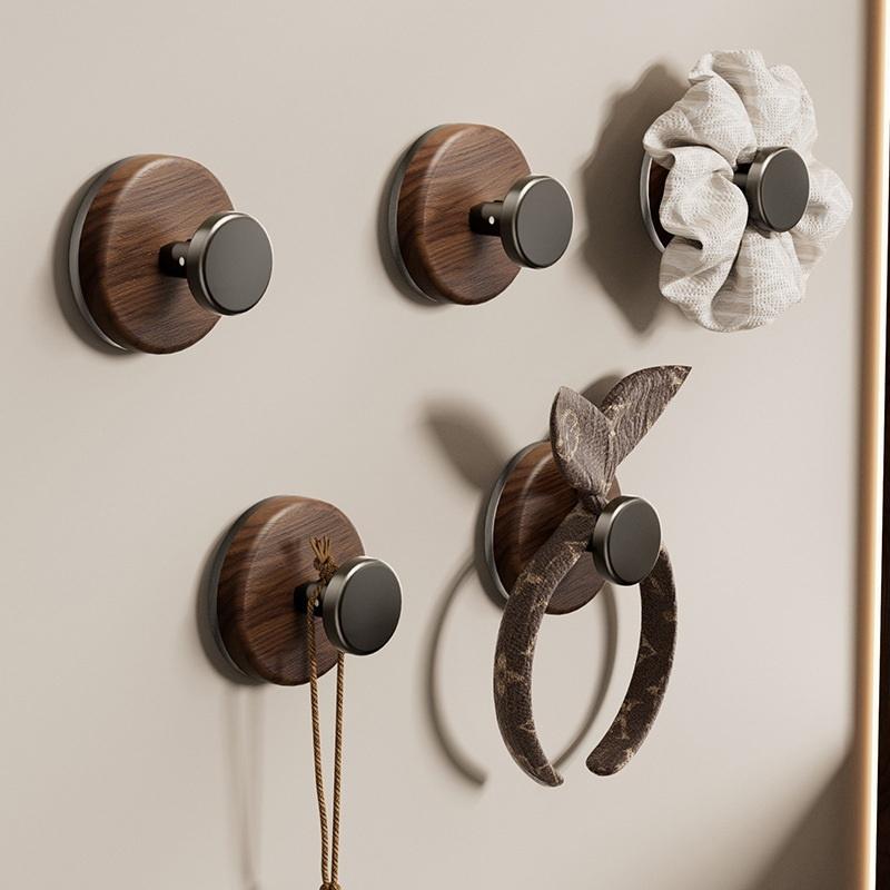 1/2/4PCS Grain Door Hook Adhesive Bathroom Towel Rack No-Drill Wall-Mounted Coat Hanger Hook For Kitchen