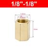 Hex Shape Brass Pipe Fitting BSP Female Thread Hose Adapter Durable Hex Coupling Connector
