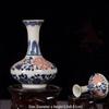 Antique Blue and White Chinese Porcelain Vase - European & American Handicraft for Flower Arrangements