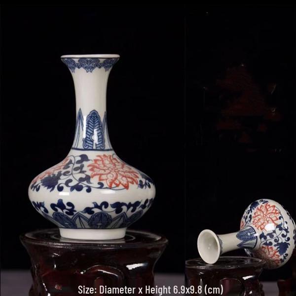 Antique Blue and White Chinese Porcelain Vase - European & American Handicraft for Flower Arrangements
