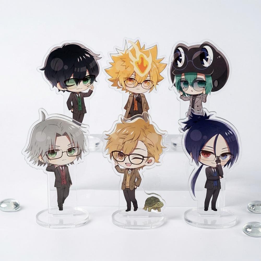 Anime Katekyo Hitman Reborn Acrylic Stand Figure Key Sawada Tsunayoshi Hibari Kyoya Vongola 10cm Model Plate Desk Decor Gift Key