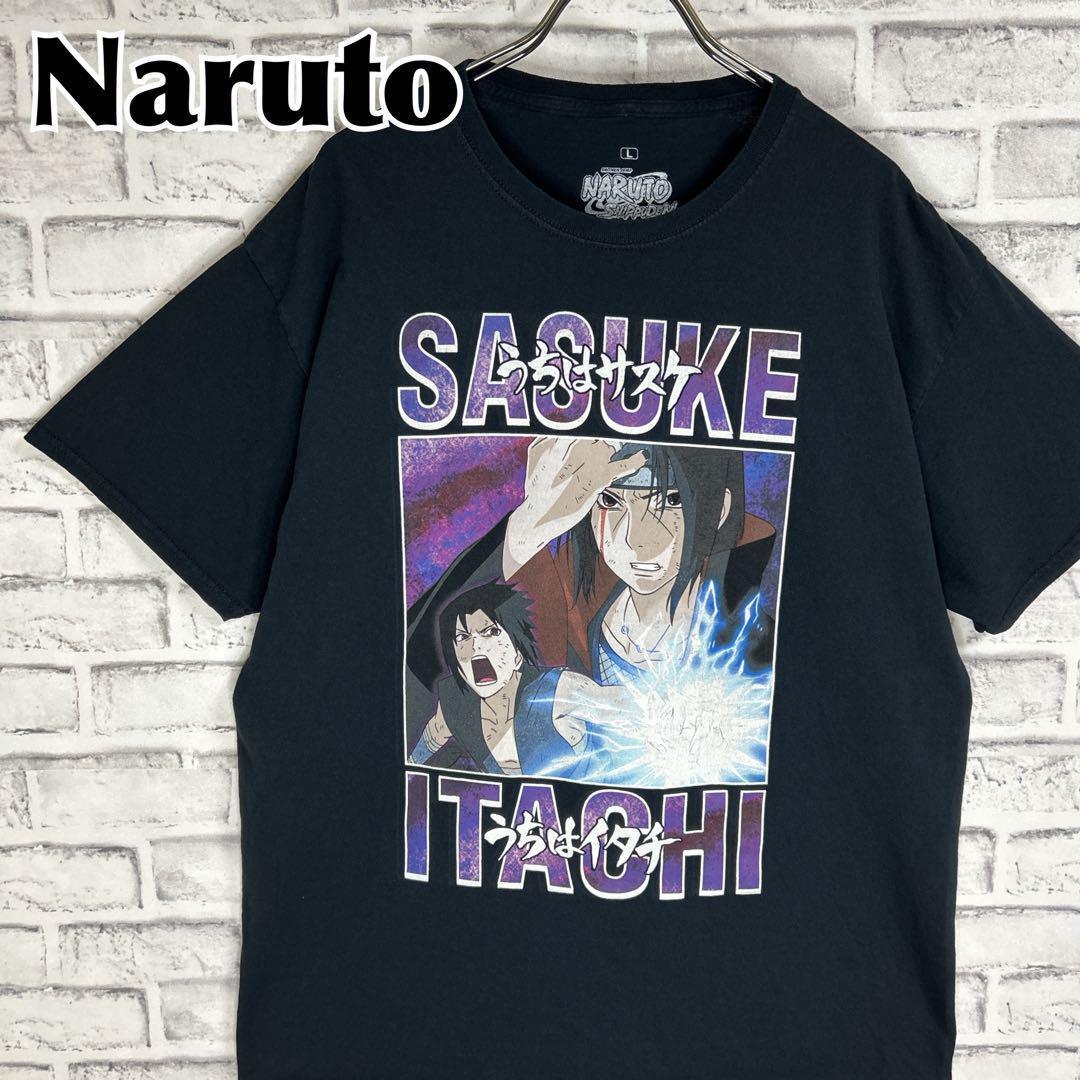 

[USED] Naruto Shippuden Uchiha Sasuke and Uchiha Itachi Rare Design Short Sleeve T-Shirt Imported
