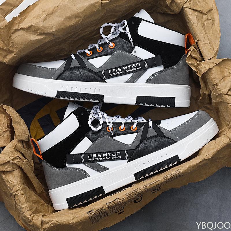 Autumn New Anti Slip Wear-resistant High Top Men's Shoes Casual Comfortable Sports Shoes Fashionable Versatile Men's Sneakers