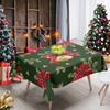 New Christmas Tablecloth Home Restaurant Festive Atmosphere Decoration Rectangular Dining Table Cloth Dustproof Christmas Print