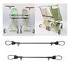Double Stroller Connectors Black Easy Installation for Twins or Close Aged Siblings Easily Linking Two Baby Carriages