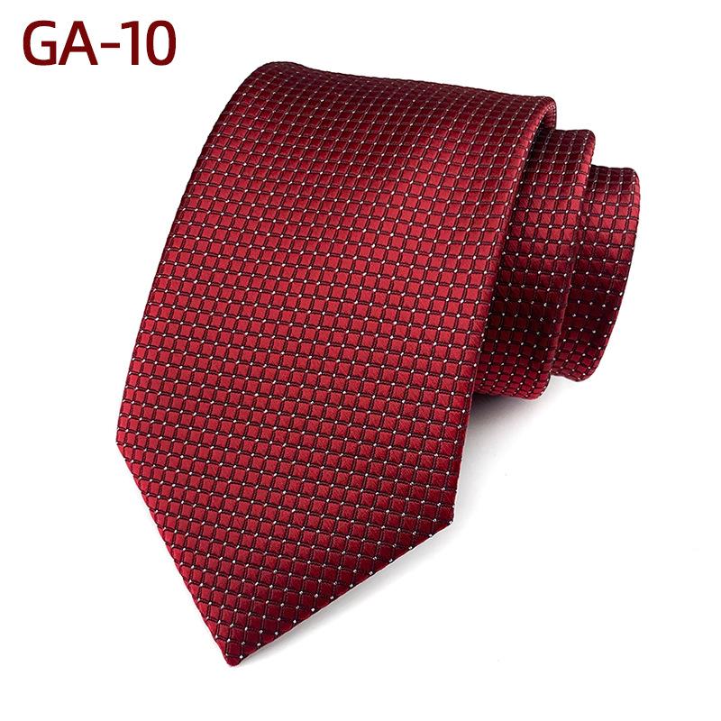 Classic Men's 8cm Plaid Polyester Tie