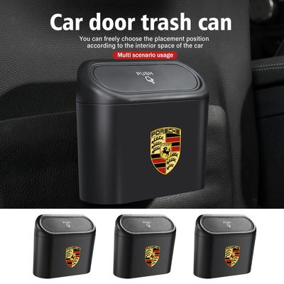For Car Door Trash Bin Rubbish Can Garbage Container Cup Holder Cayenne Boxster Macan 968 Panamera 911 Carrera-GT 918
