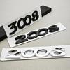 Ancien logo de lettres de voiture 3D en ABS 2008 3008 Badge de coffre arrière Pour Peugeot 2008 3008 Emblème Autocollant Remplacement Accessoires Extérieurs