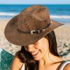 Wide Brim Cowgirl Jazz Hat Ethnic Style Knight Hat Gentleman Western Cowboy Hat  Sun Protection