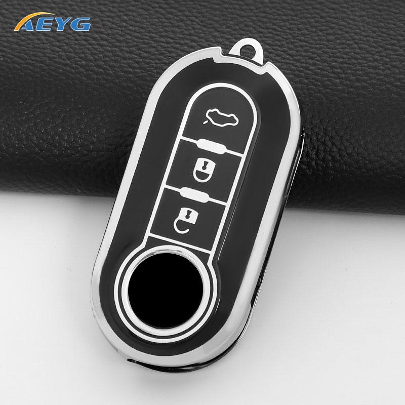Capa Protetora para Chave de Carro Para FIAT 500 Ducato Punto Panda Lancia Musa Para Citroen Jumper Peugeot Boxer Acessórios