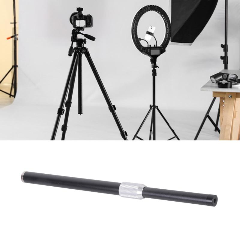 Telescoping Camera Mount Adapters 1/4" and M10 Threads For DSLR Cameras LED Lights Studio Gear Extendable Metal Rod for Professional Photography