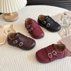 Kids' Slip-on Leather Shoes: 2026 Spring/Autumn, Soft Sole, Versatile Retro Loafers for Boys & Girls