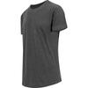 Build Your Brand Mens Shaped Long Short Sleeve T-Shirt