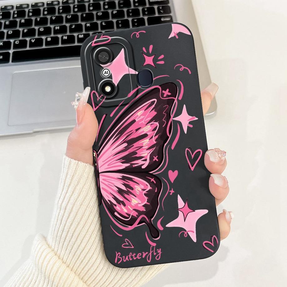 Cover For Itel A27 A48 A25 A35 Case Artistic Style Shockproof Funda For Itel A60 A60s A70 Soft Liquid Silicone Bumper