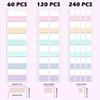 420pcs Sticky Index Tabs File Flags File Index Tabs Writable Page Markers for Labeling Organizing Documents File Folders Books