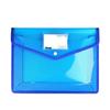Transparent A4 Thickened Snap Button File Bag - Large Capacity Student Storage and Document Organizer