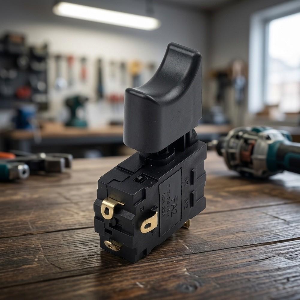 Interruptor de Gatillo 16A 5E4 para Soplador Inalámbrico de Litio Rango DC 7.2V a 24V