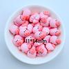 20 Sztuk Nowe Urocze Mini Kawaii Kreskówkowe Różowe Świnki Płaskie Cabochony Żywiczne Scrapbooking DIY Akcesoria do Wsuwek do Włosów Rzemiosło A81