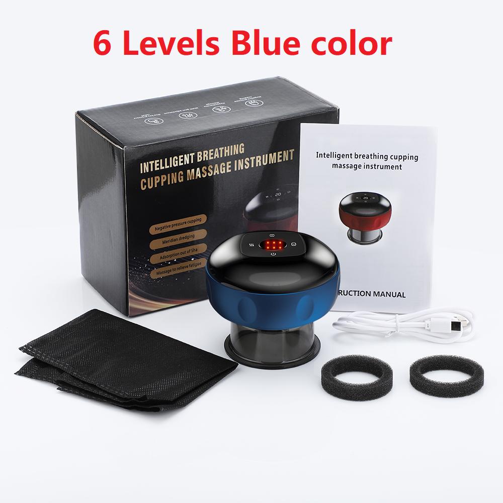 Electric Cupping Massager Vacuum Suction Cup GuaSha 12 Levels Anti Cellulite Scraping Infrared Heat Slimming Massage Therapy