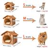 Cuccia Pieghevole per Animali Domestici Rimovibile Lavabile Cuccia per Gatti Grotta per Cuccioli Divano Letto per Animali Domestici Casa per Cani Extra Piccoli e Gatti Piccoli e Medi NUOVO
