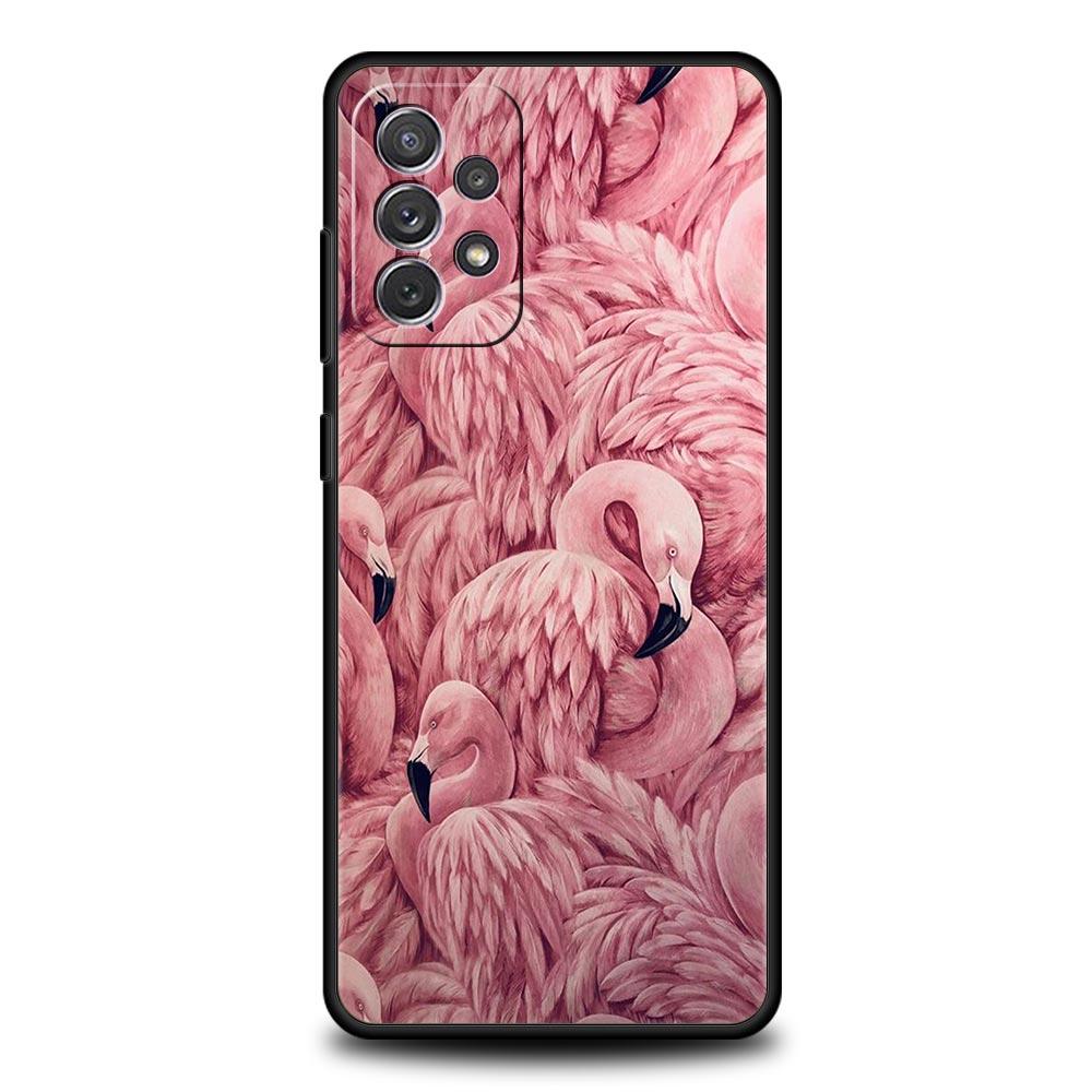 Pink Red Flamingo Phone Case For Samsung Galaxy A51 A71 A21S A12 A11 A31 A41 A01 A03s A52 A32 A22 A13 A23 A33 A53 A73 5G Cover