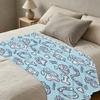 Lightweight Pet-Themed Flannel Blanket Soft, Skin-Friendly, Warm & Cozy for Home, Christmas, Halloween & Relaxing