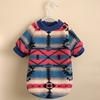 Warm Striped Pet Sweater for Small and Medium Dogs - Cozy Winter Dog Clothes with Soft Plush Lining