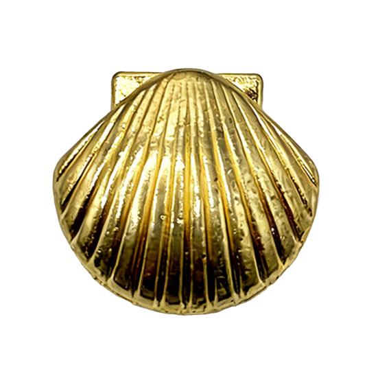 Gold-Toned Shell Shoe Charm, Ocean Themed Summer Shoe Decoration, Seashell Starfish Shoe Charm for Clogs Women Girls Beach Vacation Accessories