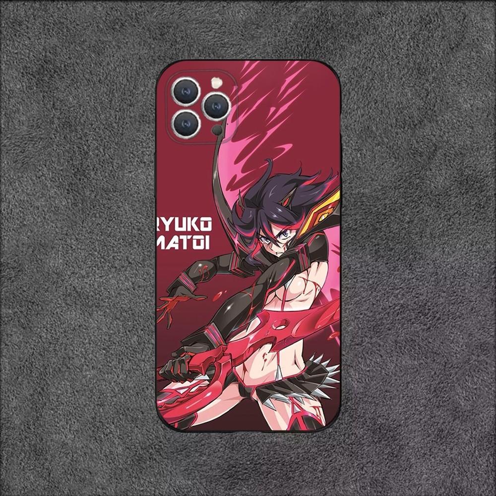 

COOL K-Kill La Kill Phone Case For iPhone 16,15,14,13,12,11,Plus,Pro Max,XS,X,XR,SE,Mini,8,7 Soft Silicone Black Cover iPhoneXR