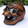Maschera da elmo con teschio da negromante, maschera da teschio a testa intera/elmo con mascella mobile, maschera da teschio, chiamata