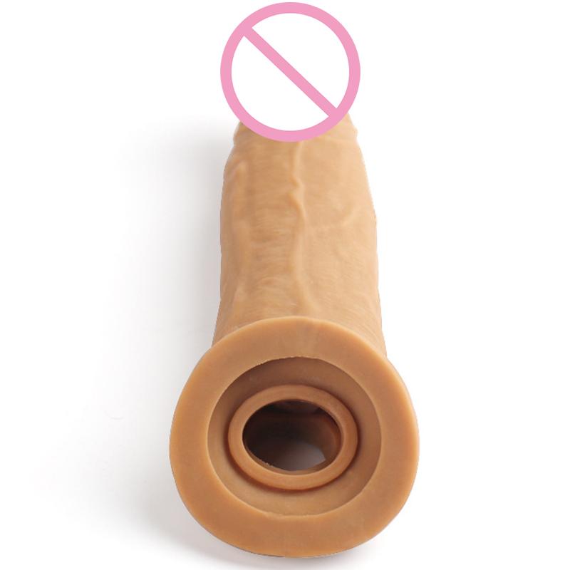 Hry pro muže pro dospělé Zvětšení rukávu prodlužování penisu Opakovaně použitelný kondom Odložení ejakulace Sexuální hračky pro muže Sexuální zboží pro intimní ženy