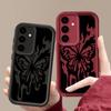 Custodia morbida color caramella per Samsung S25 S24 S23 S22 S21 Ultra Plus S20 Fe A55 A56 A52 A35 A15 Custodia protettiva antiurto in silicone con stampa a farfalla