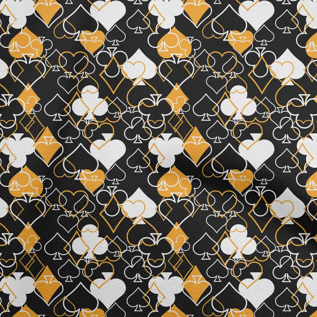 oneOone Bavlněná flexibilní modrá látka na šití pokerových karet, potištěná látka na metráž, šicí potřeby pro oblečení, 40 palců