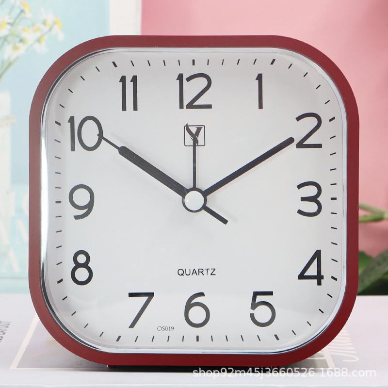 Alarm Clock Retro Clock Metal Table Style Silent Bedside Stylish Clock Living Room Bedroom European Simple Table Clock