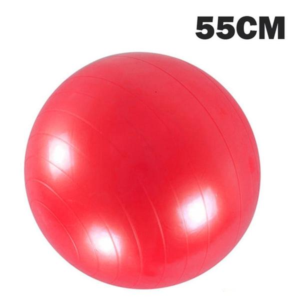 55cm Inflatable PVC Yoga Ball, Exercise Balance Balls for Fitness Gym  Exercise