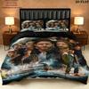 Supernatural Pattern Bedding Quilt Set Quilt Cover Pillowcase Home Birthday Gift(1 * Duvet Cover + 2 * Pillowcase, Without Core)