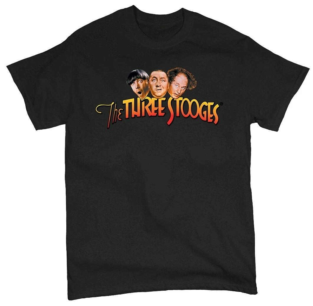 The Three Stooges Men s and Women s T-shirts Funny 3 Wise Guys Curly Moe Larry Shemp Men s All Size XS