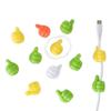 Set of 4 Creative Thumb Cable Storage and Adhesive Hooks: Multifunctional, No-Punching Cable Organizers