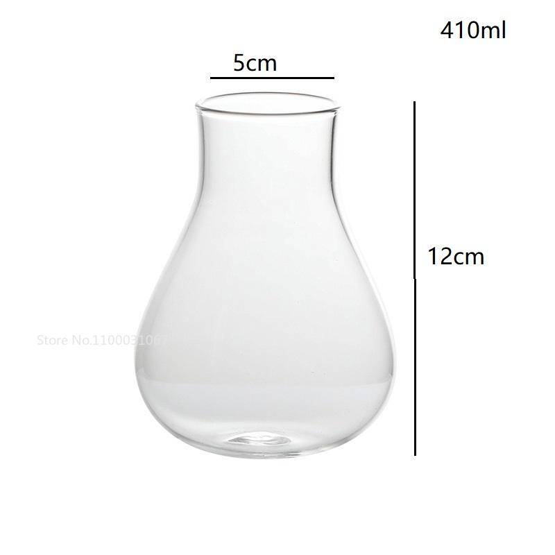 6PCS Bubble Glass Ins Net Red Cafe Coffee Cup Heat-resistant Water Cup Iced Latte Americano Coffee Drink Juice Cups