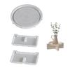 Flexible Silicone Round Plate Tray Accessory for Weddings Parties Supplies and Festive Celebrations Easy To Clean