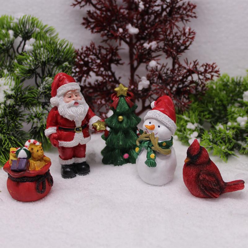 Claus Santa Christmas Tree Gift Bag With Snowman Resin Crafts For Festive Decor