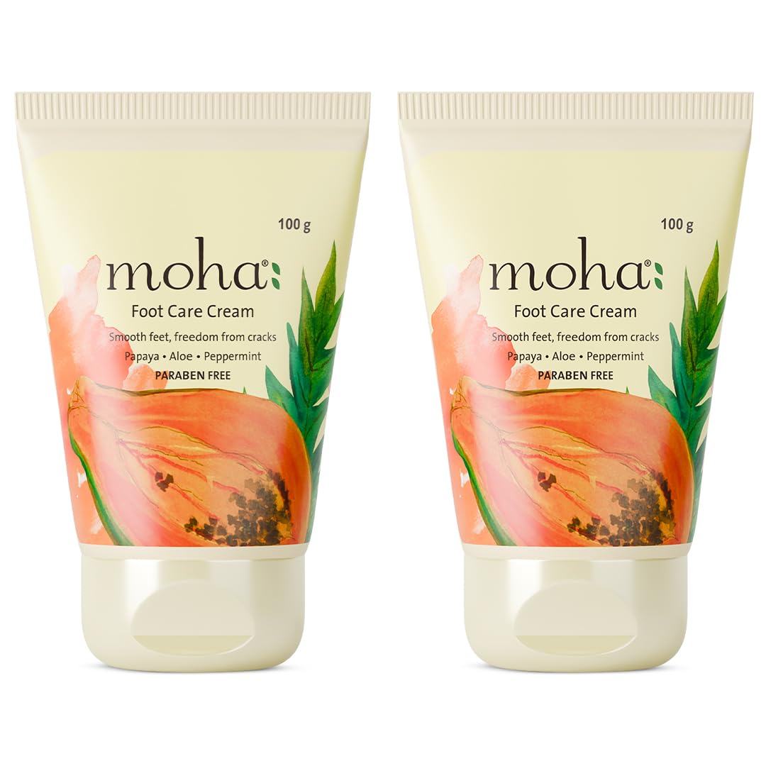 

Moha Foot Cream for Dry & Cracked Feet 100gXPack of 2 | Deep Nourishment, Cooling & Softening Foot Care