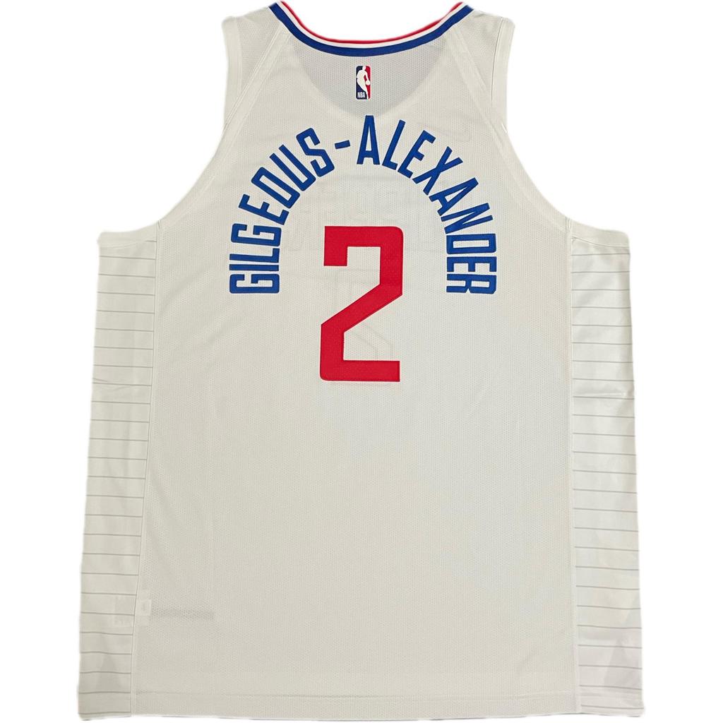 Nike X NBA Collaboration Clippers Alexander Soft Comfortable Versatile Skin-Friendly Basketball Jersey Men Jersey White CW3376-100
