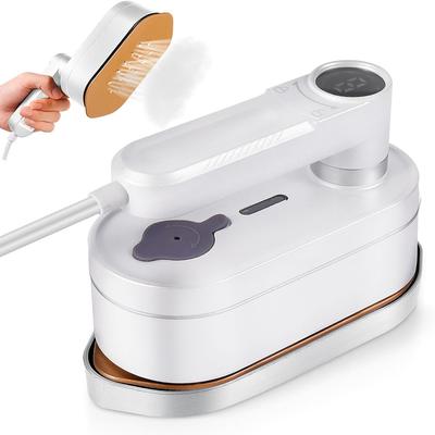 Portable Mini Travel Steam Iron for Clothes 8 Mode Adjustment Temperature and Wet/Dry Ironing Option with 180 Degree Rotation Travel Steamer