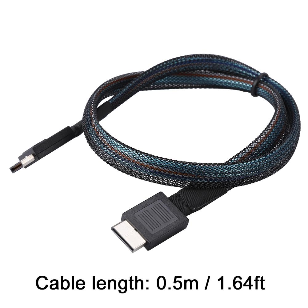 Cabledeconn SFF 8611 TO SFF 8611 Server High Speed HDD Data Transmission Cable 0.5M