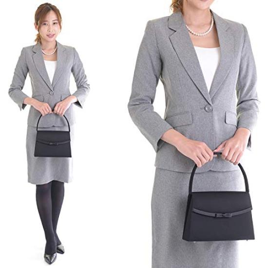 Aurora Black Formal Bag, Water-Repellent, with Layered Black Ribbon, Perfect for Weddings, Funerals, Entrance Ceremonies, Graduations, and Other