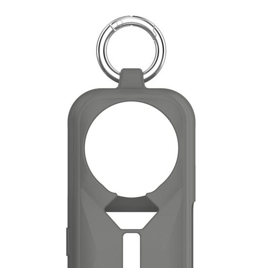 Silicone Protective Case for Insta360 X5 Portable Shockproof Action Camera Protector Cover Sleeve Shell with Metal Ring Sports Camera Accessories